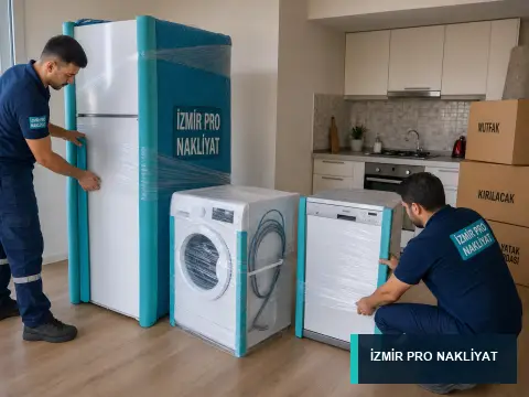 İzmir Pro Nakliyat beyaz eşya paketleme